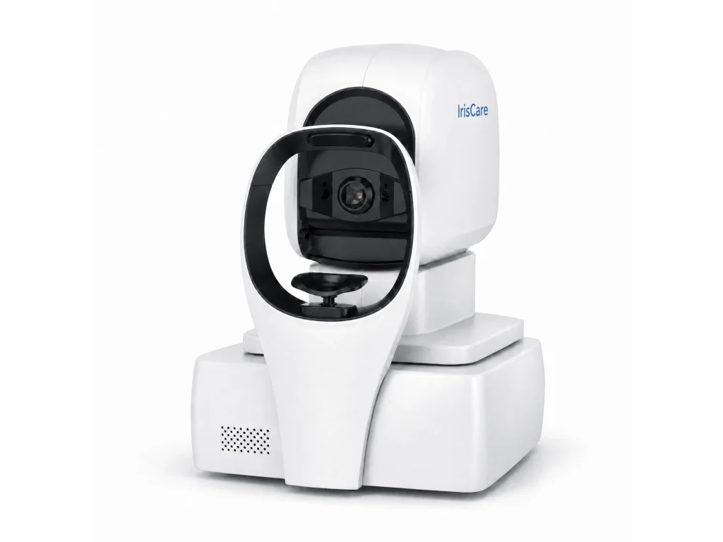 Optical Coherence Tomography (OCT) machine used at IrisCare Eye Clinic for high-resolution retinal and optic nerve imaging to support the diagnosis and monitoring of eye conditions.