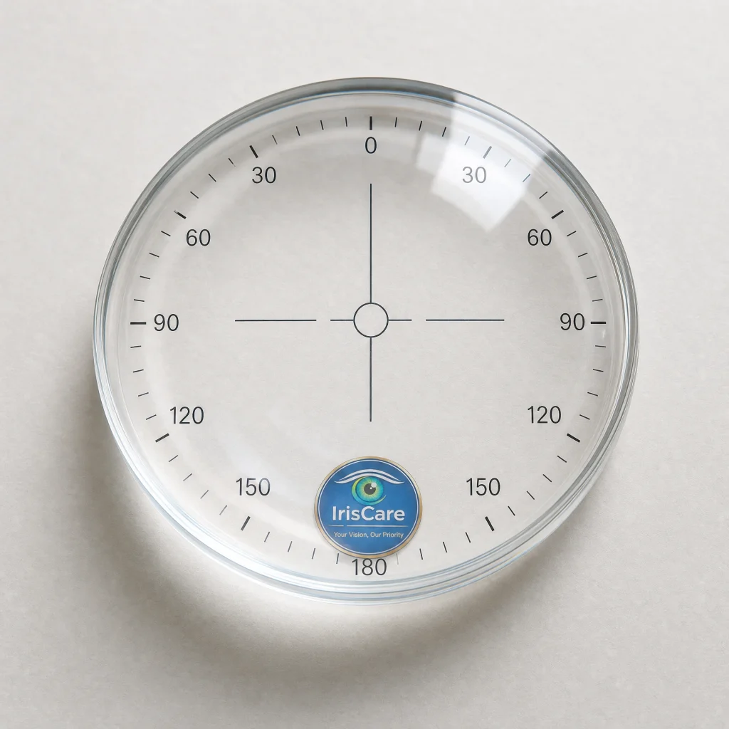 High-prescription optical lens for eyeglasses, precision-crafted to provide clear vision correction for patients with significant refractive errors, including severe myopia, hyperopia, or astigmatism.