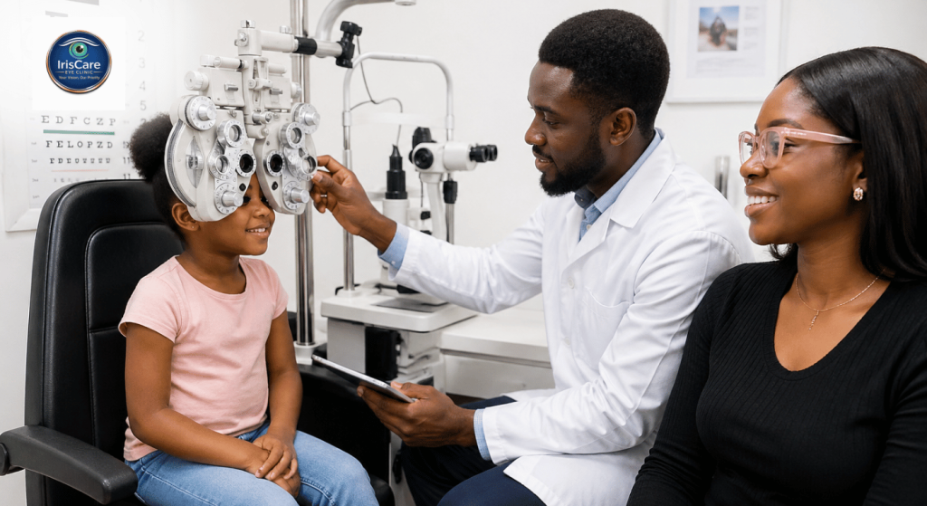 Protecting Vision Through Regular Eye Check-Ups: A Guide for Adults and Children by IrisCare Eye Clinic, Dopemu, Agege Lagos Care Adult Eye Blog 1024x559